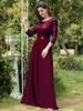 Ever-Pretty Women Plus Size A-Line Empire Waist Maxi Winter Wedding Guest Dresses
