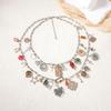 Bohemian Personality Trend, Double Layering, Alloy, Love Geometry, and Other Pendant Resort-style Necklaces