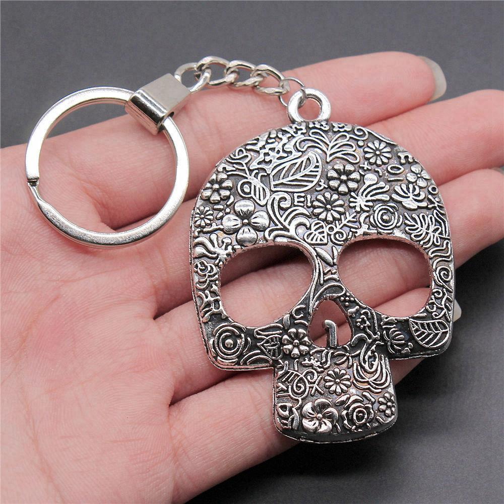 30mm Keychains Bat Cross Skull Vintage Jewelry Supplies QY006