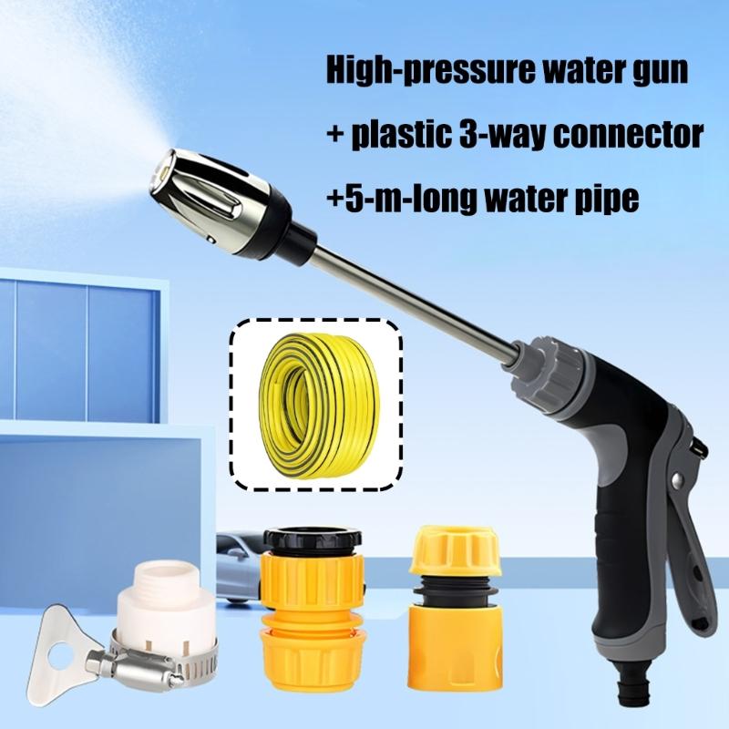 Strong Car Cleaning Water Tool 3 Nozzles Adjustable Sprays Car Wash Sprays for Vehicles Gardening High Pressure Washer