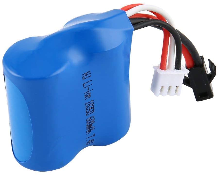 7.4V 600mAh Li-ion Battery for RC Boat | Compatible with Skytech H100 H102 H106, Syma Q2 Q3 | 40x38x21mm – 48g