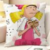 Federa per Cuscino Cartone Animato Anime H-Hey Arnolds 2 Lino Naturale Tessuto Biologico Stampa Double-Sided Divano Decorazione Casa Regalo Federa per Cuscino