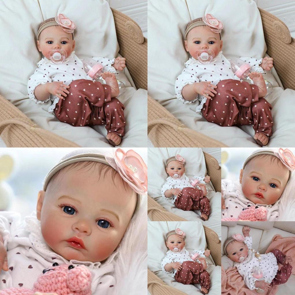 Silicone Reborn Baby Doll 46cm With Realistic Features For Collectors And Giftgiving