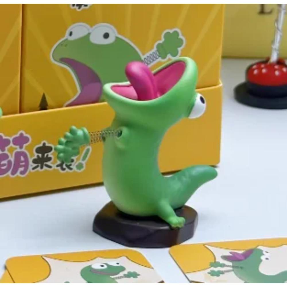 Hoppers Tom Lizard Blind Box Anime Peripheral Creative Toy Green Lizard Cute Cartoon Desktop Decoration Friend Gift
