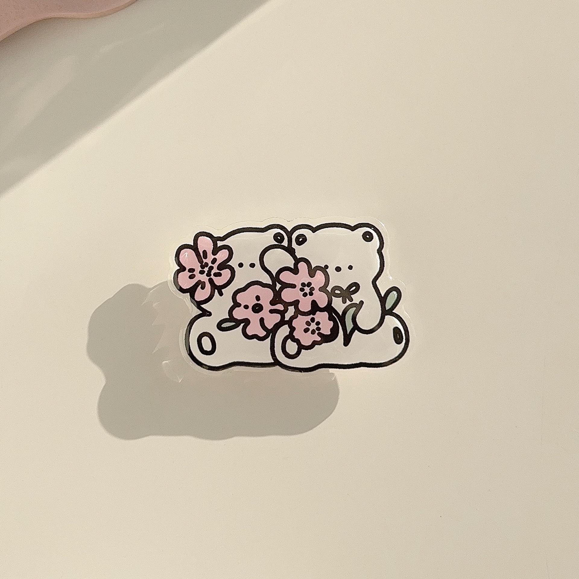 Cartoon Magnetic Pet Phone Holder Stand - Cat & Dog Design