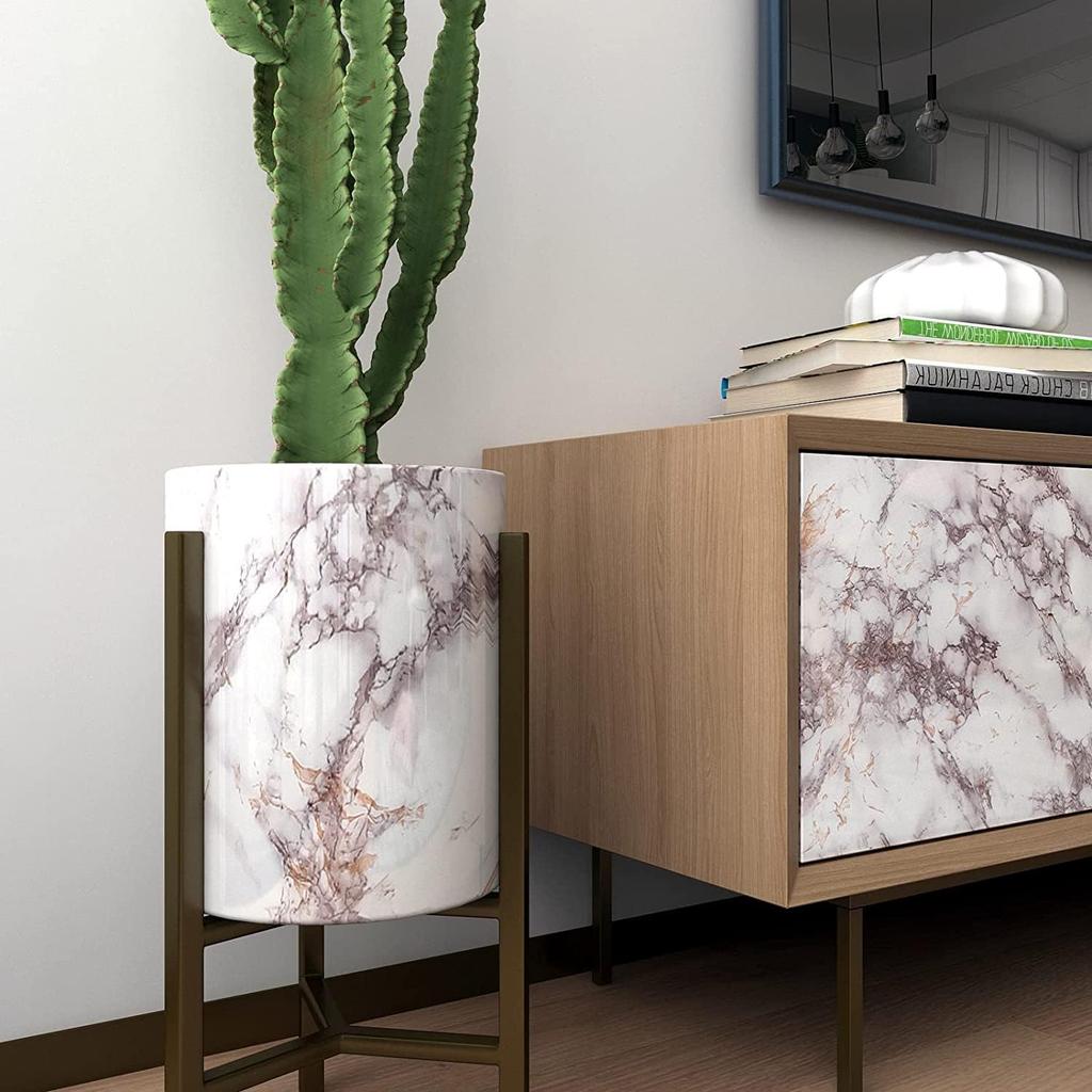 Marble Vinyl DIY Self Adhesive Wallpaper Bathroom Kitchen Contact Paper Waterproof Oil-proof Heat-resistant For Furniture Decor