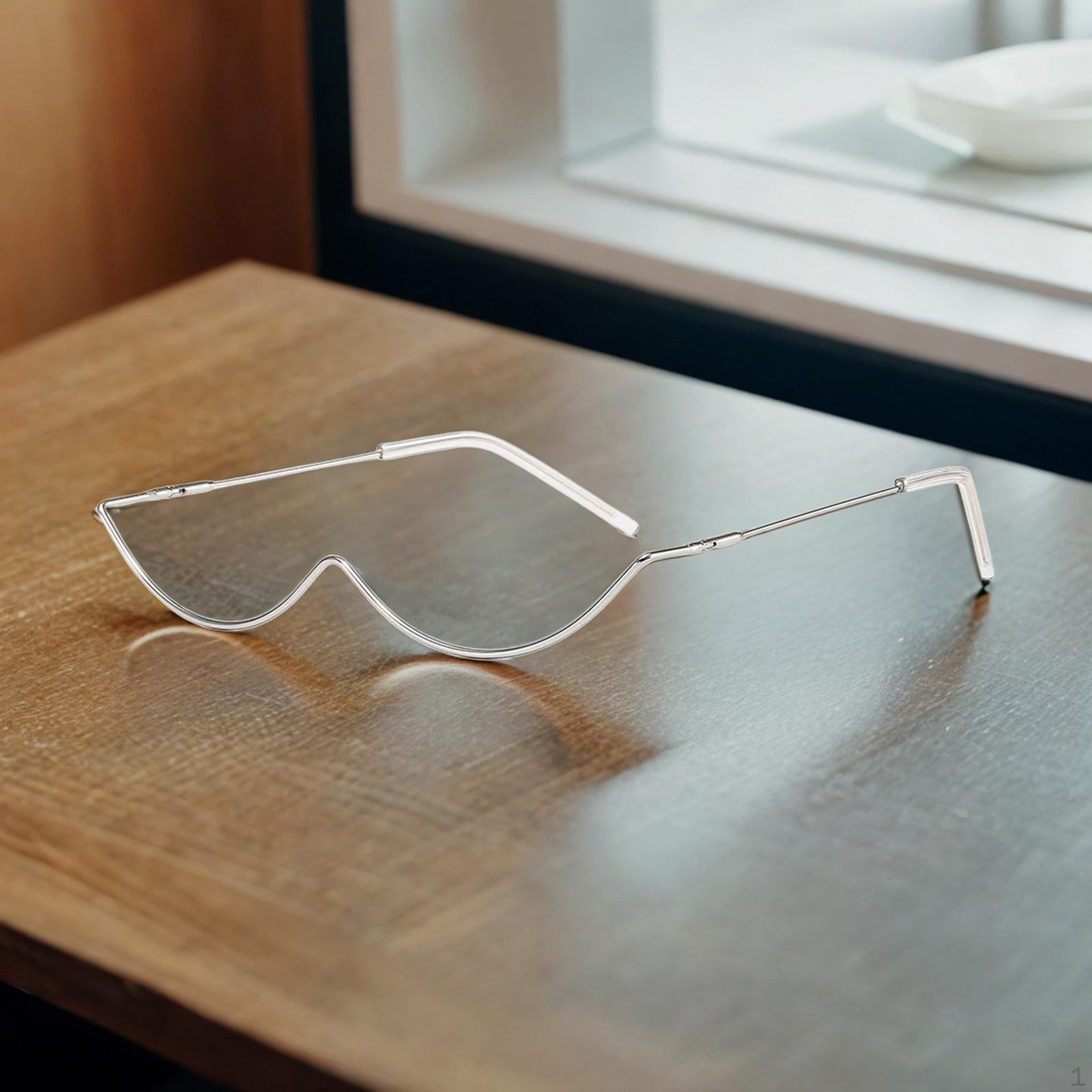 

Шикарные полуоправы для женщин Элегантные очки Silver Frames