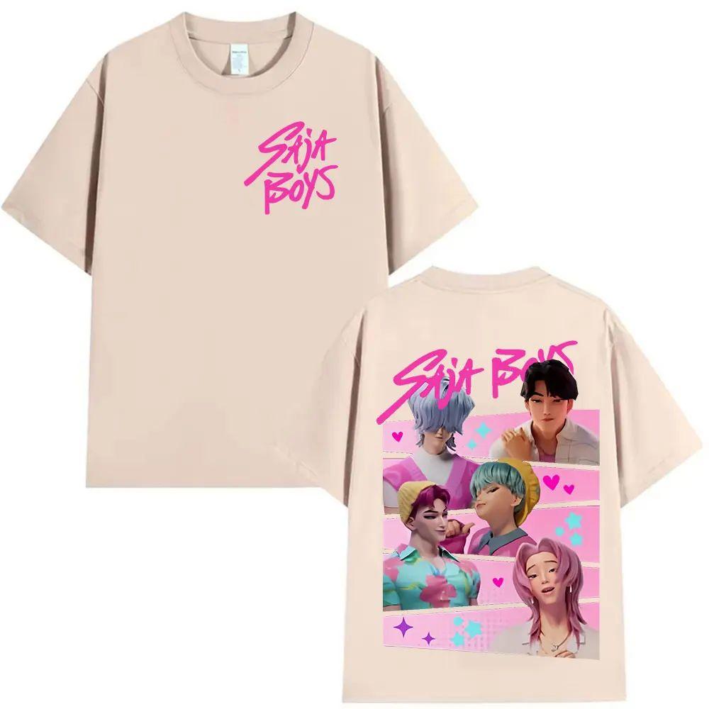 Heiße Verkäufe T-Shirts K-Pop Saja Boys Dämonenjäger Film Grafik Merch T-Shirt Mode Lässig Retro Ästhetische T-Shirts Unisex