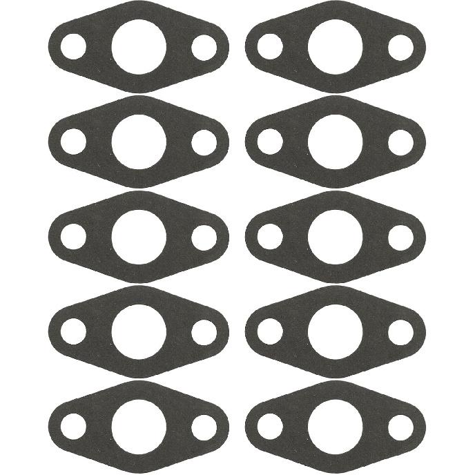 Tyenaza 10Pcs Turbo Gasket, Turbo Oil Drain Return Gasket Excellent Sealing Paper High Toughness Oil Drain Gaskets for T3 T4 Turbocharger