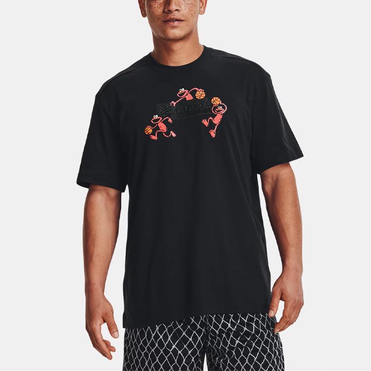 Under Armour Curry X Sesame Street T Shirt Men's Black 1369625-001
