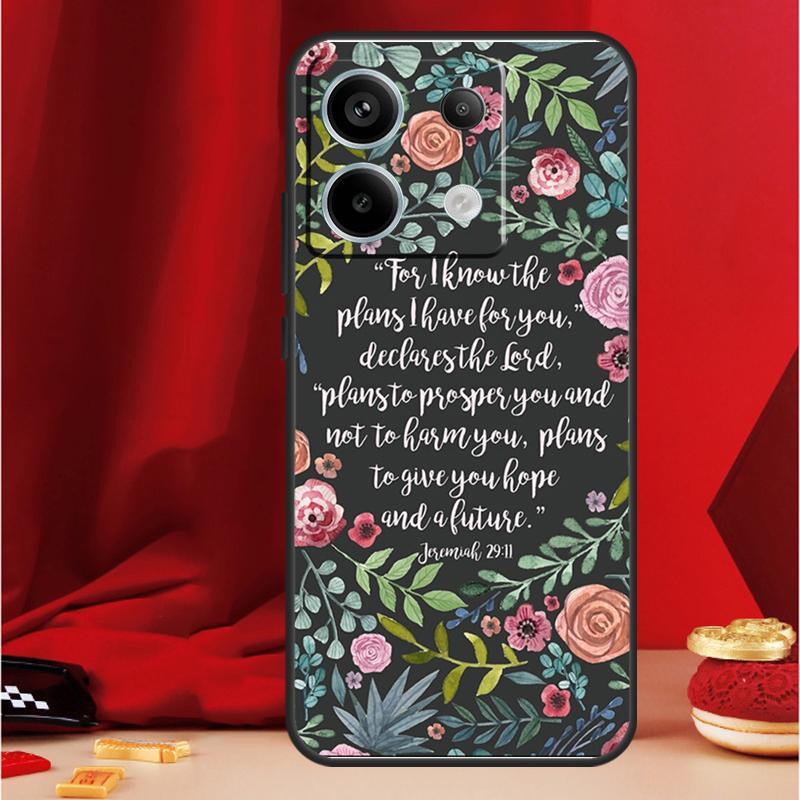 Bible Verse Jesus Christ Christian Case For Xiaomi Redmi Note 11 12 13 Pro 8 9 10 Note 12S 11S 10S 9S Redmi 13C 10C 12C Cover