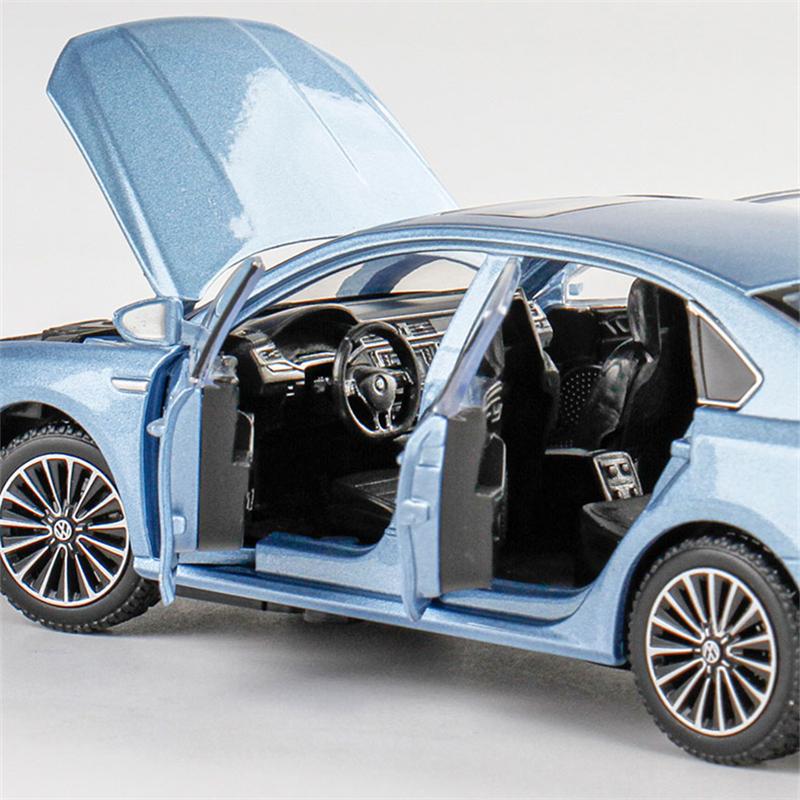 TCFJN1 1:32 VW Passat 380 TSI Alloy Car Model Diecast Metal Toy Car Vehicles Model High Simulation Sound and Light Collection Kids Gift