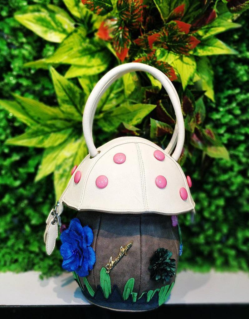 2025 Cute Candy Color Women's Handbag - Japanese-Inspired Casual Mushroom Design