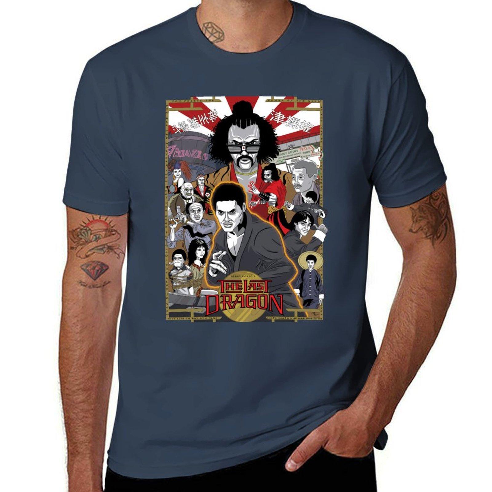 The Last Dragon Glow Poster Shirt Tshirt Thanksgiving Casual Tee S