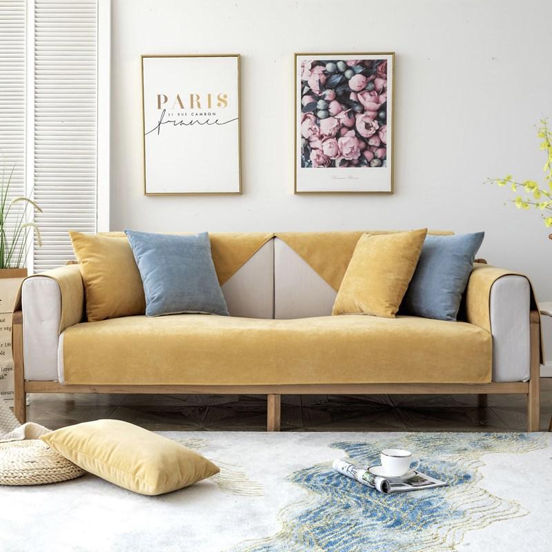 Vier Jahreszeiten Einfacher Stoff Wasserdichtes Sofakissen Nordisch Rutschfest Urinisolierung Sofa Sitzkissen Bezug