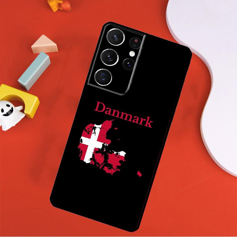 

Denmark Flag Phone Case For Samsung Galaxy S24 Ultra S25 Ultra S9 S10 S20 S21 S22 S23 Plus S24 FE Cover Galaxy S24