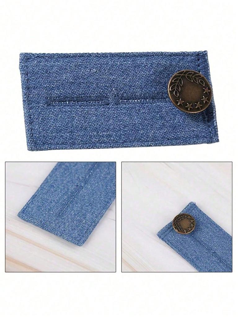 Erweiterung für Hosen, Taillenverlängerer für Jeans, Hosenhaken mit langer Schnalle, Elastischer Taillenknopf zur Anpassung, Gürtelerweiterungsschnalle