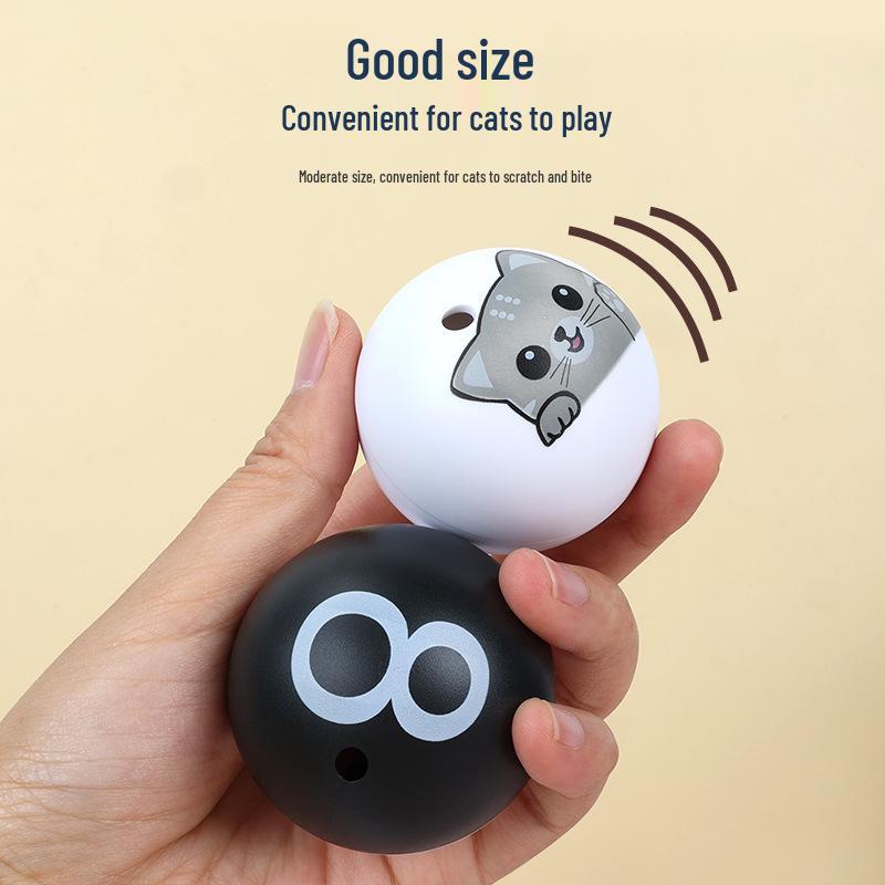Interactive Catnip Sounding Toy Ball for Self-Amusement and Relieving Cat Boredom
