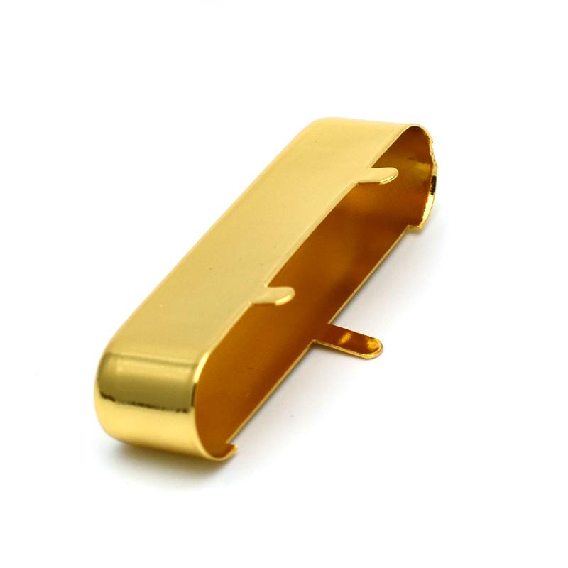 1Pc Brass Electric Guitar Neck Pickup Cover Chromeblackgold Shell For Replacement Protective Shield For Pickup
