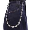 Punk Skull Waist Chain With Metal Double Layer Chain For Hip Hop Style Men Women