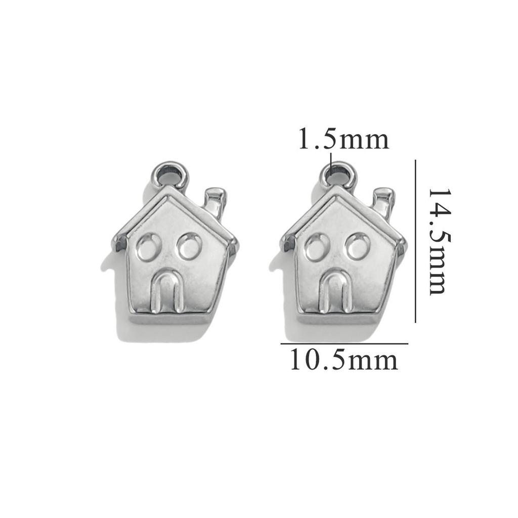 5pcs Sun 304 Stainless Steel Charms Cute Flower Crown Pendant Exquisite Compact Pendant Necklace Jewelry Accessories 14mm X 10mm