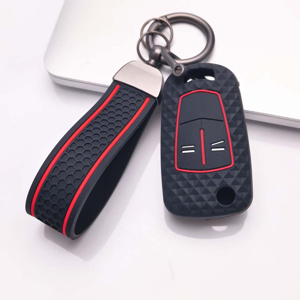 Key Cover keychain for Opel astra h corsa d vectra c zafira b zafira Anti-Scratch Guard Shockproof Protection Soft Grip Texture Responsive