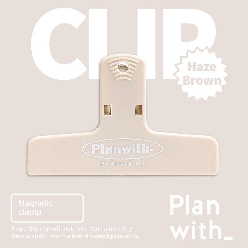 

Planwith Пластиковый Магнитный Зажим Канцелярские товары Папка для документов Офис Ins Ветер Руководство Клипса Держатель для билетов Белый Держатель для маленьких книг Haze Brown