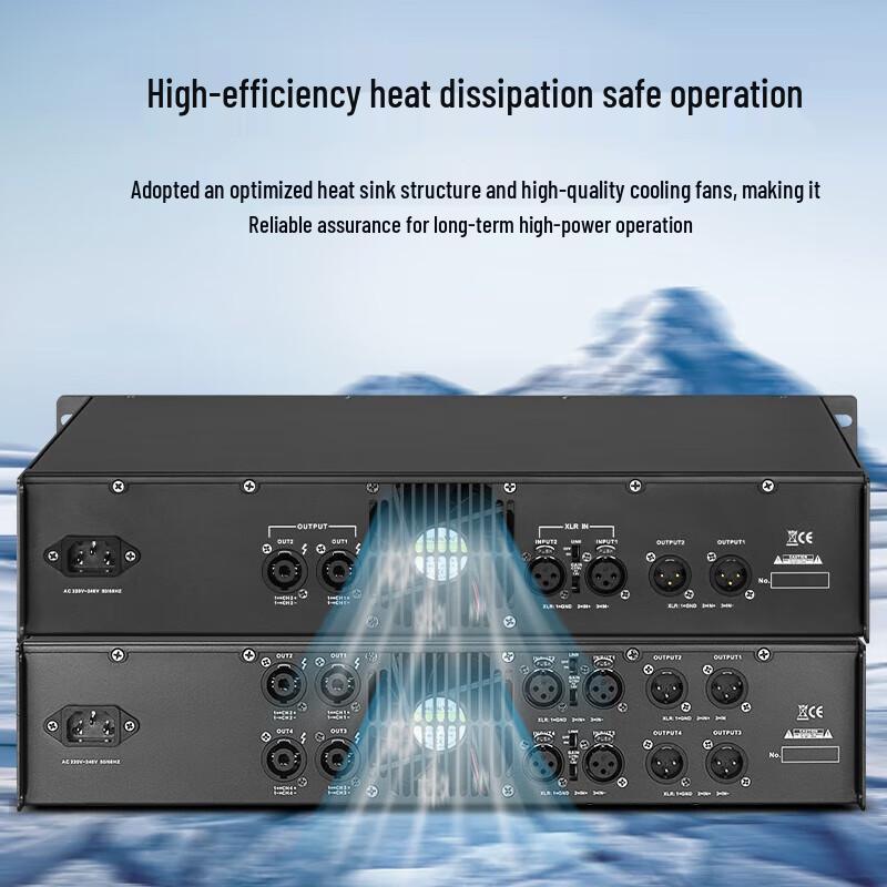 Huidu AD-2400 Professional 4-Channel Digital Power Amplifier (CN version)