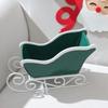 Ceramic Sleigh Flowerpot Decorative Christmas Decoration Entryway Key Holder Tray For Mantels Holiday Table Centerpieces