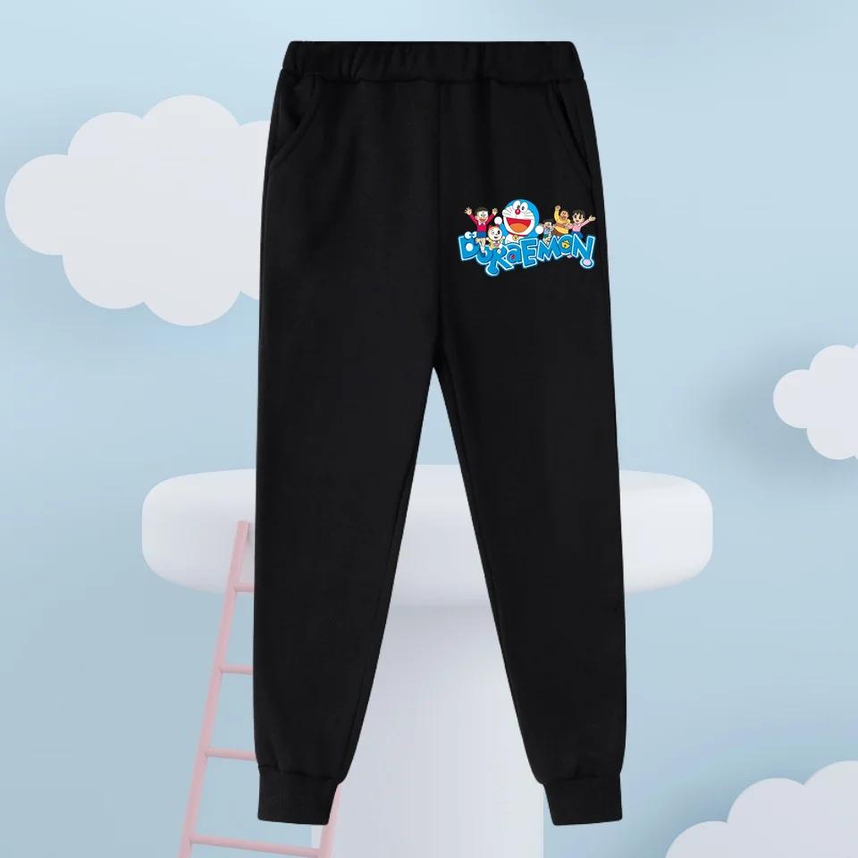 Daily Casual Hooded Top Cute Cartoon Print Winter Trendy Youth Wear Doraemon Boys Girls 3 14