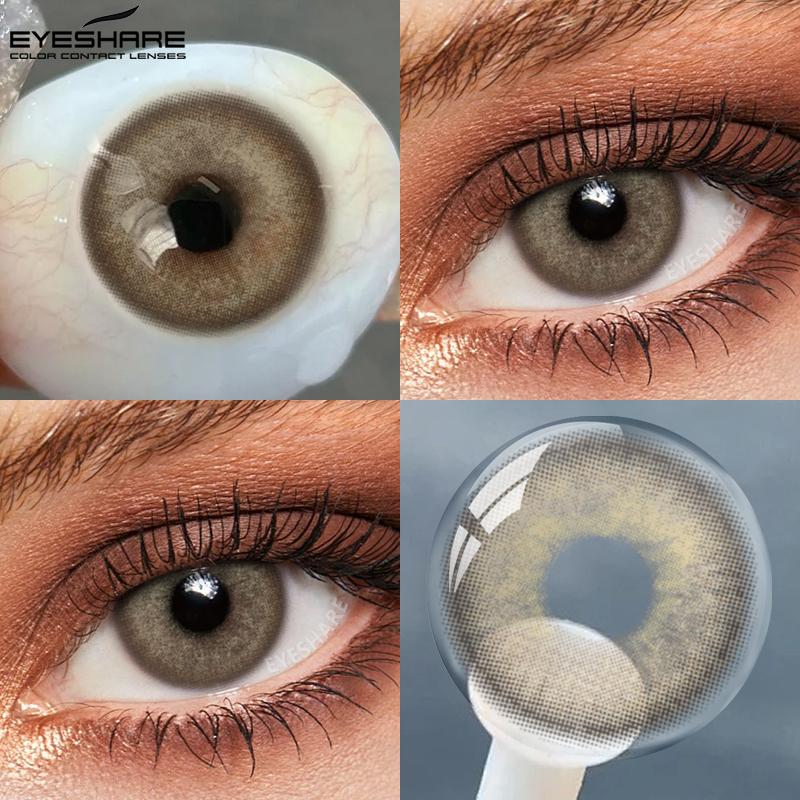 

Eyeshare Естественные цветные зрачки для глаз 1 пара серых линз косметические коричневые косметические линзы синие контактные зеленые y2k Colorcon