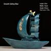 Sleek Minimalist Sailboat Resin Sculpture for Home and Office