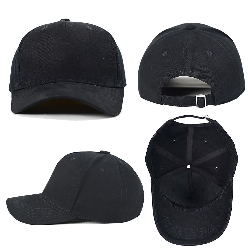 Wholesale Solid Color No LOGO Letters Cotton Hat Black White Hat Baseball Cap Fashion High Quality Men Visor Lady Leisure SunHat