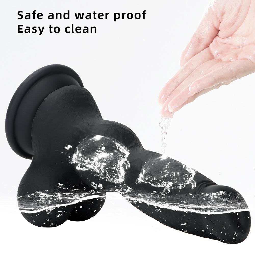 Women's New Liquid Silicone Simulation Dog Phallus Dildo Masturbation Device Rear Court Anal Plug To Expand Anal Instruments