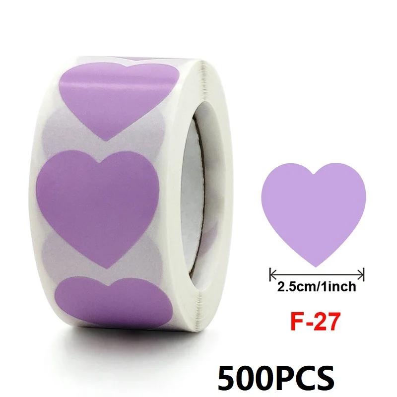 100-500PCS Star Stickers Roll Packaging Pack Stickers Small Heart Photocard Decor Heart Home Made Rolling Sticker TZ304