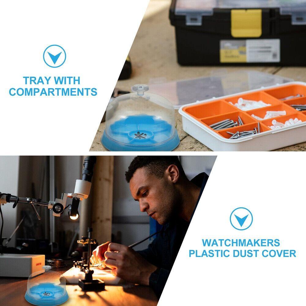 Repair Tool Storage Tray for Watchmaker Parts Dust Cover Watch Movement Cover Watch Repair Tools