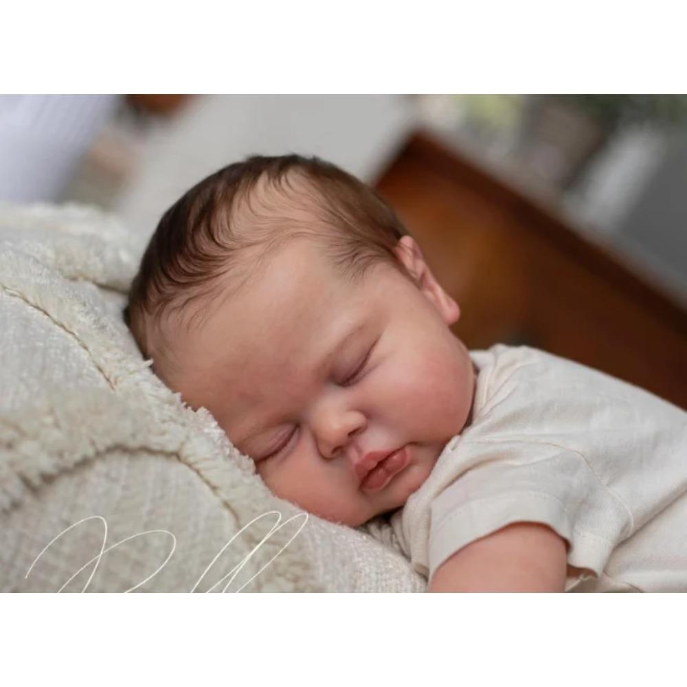 NPK Neuankunft 25 Zoll Riesige Größe Reborn Puppen Bausatz Gurke Frische Farbe Weiche Haptik mit Stoffkörper Unfertige Puppenteile