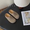 Retro inner heightening bag head half slippers women's summer new outer wear flat bottom one pedal lazy sandals