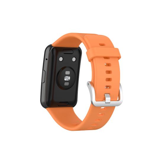 1 Sett Klokkereim Myk Justerbar Silikon Armbånd Erstatning for Huawei Watch Fit (TIA-B09/TIA-B19)