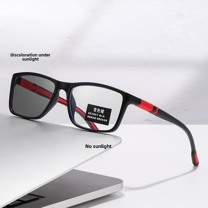 Fashion (0~+400°) Photochromic Anti Radiation Eyeglasses Light Weight Reading Glasses for Men and Women