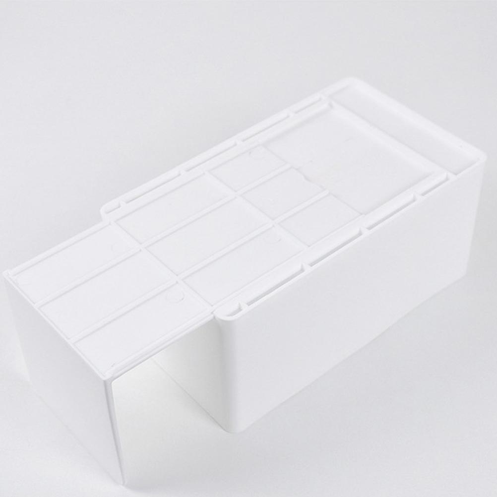 Desk Organizer with Retractable Book Stand Makeup Storage Box Waterproof Cosmetic Storage Organizer