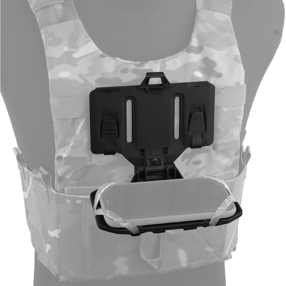 Porta Telefono per Gilet Tattico Pieghevole Piastra per Cellulare Supporto Carrier Molle Supporto Molle Per Schermo 4.7"-6.7"
