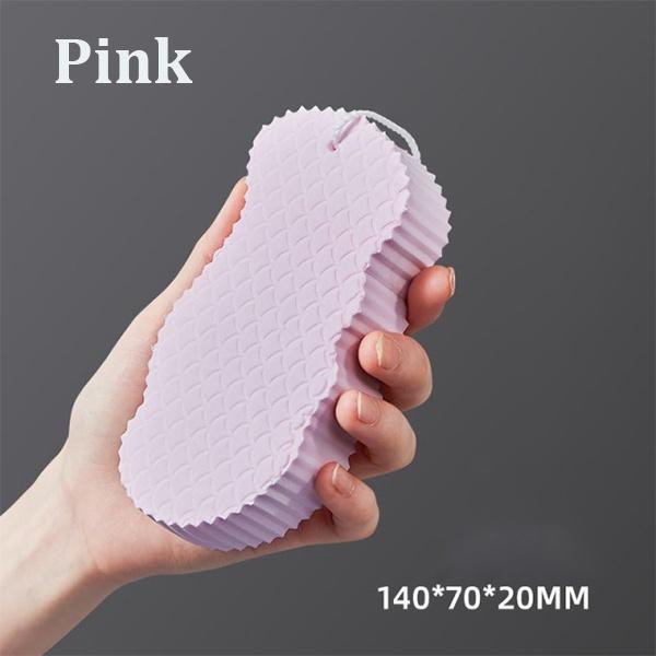 

1PC Magic Sponge Children Bath Sponge Body Dead Skin Remover Exfoliating Massager Cleaning розовый