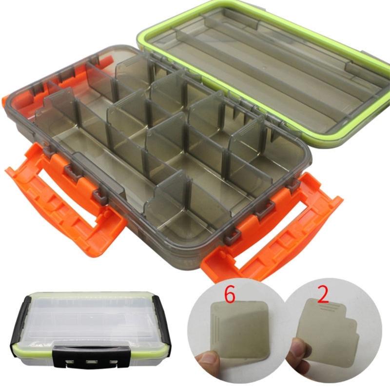 Fishing Box Waterproof Plastic Fishing Lures Box Lures Hook Minnows Baits Storage Case Multifunctional Fishing Tool