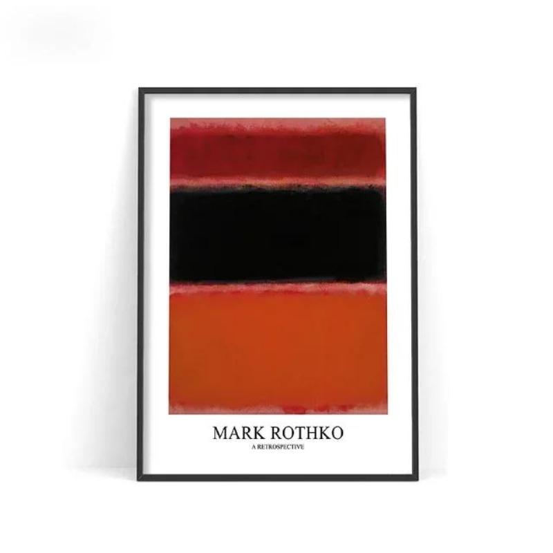 Modern Minimalist Mark Rothko Color Block Wall Art  Colorful HD Poster Print for Home Bedroom Living Room Decor