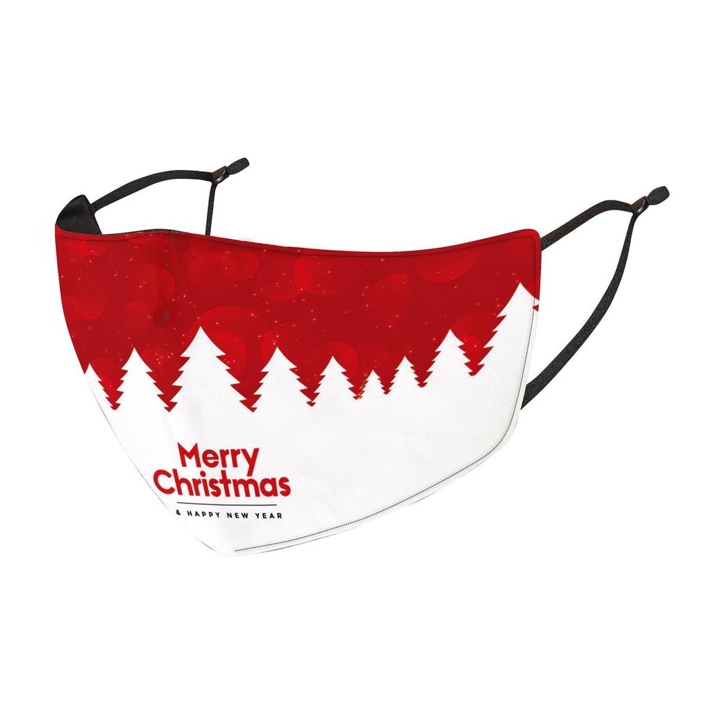 Christmas Man Digital Print Anti-Fog Mask with PM2.5 Filter Slot