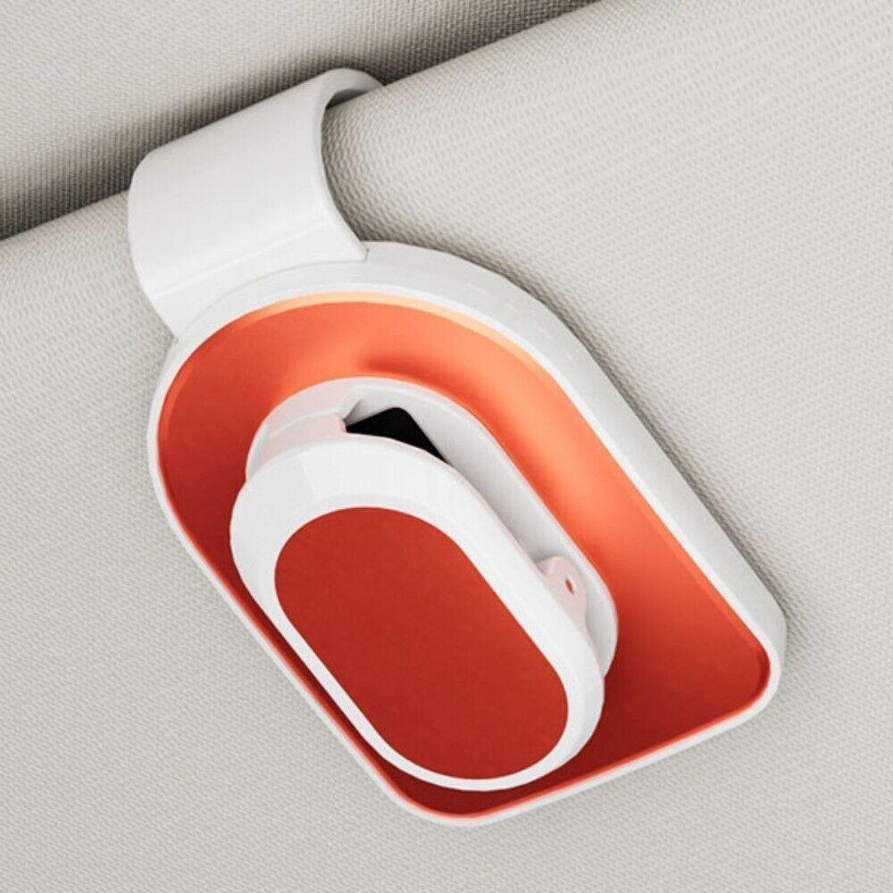 Multifunctional Clip-on Eyeglass Hanger Stable Plastic with Sponge Auto Sunglasses Holder Press Car Visor Accessory Ticket Car
