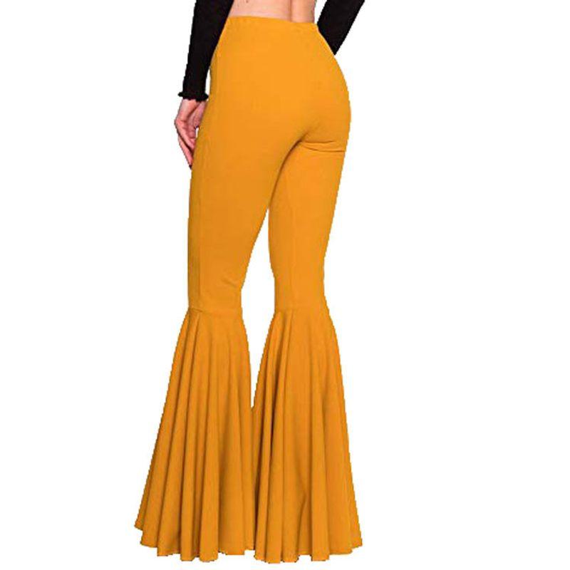 Mermaid plus Size Slim-Fit Bell Botttoms Mermaid Silm Stretch Flared Pants