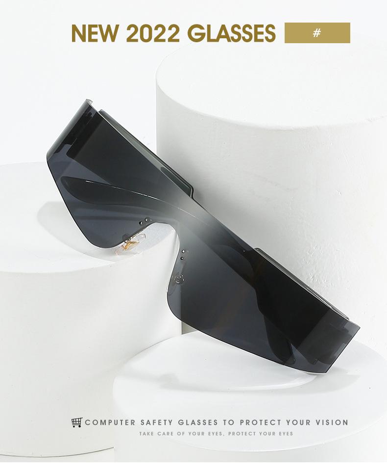 Unisex Frameless Sport Punk Sunglasses - Colorful Fashion Eyewear