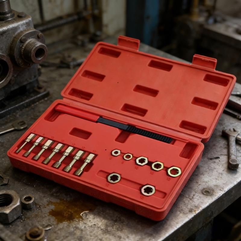 15Pcs High Hardness Thread Restoration Tool Rethreading Repair Tool Set Thread Chaser Repair Kit with Storage Case